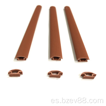 Extrusión antienvejecimiento PVC puerta de guardarropa Sello de goma Strip